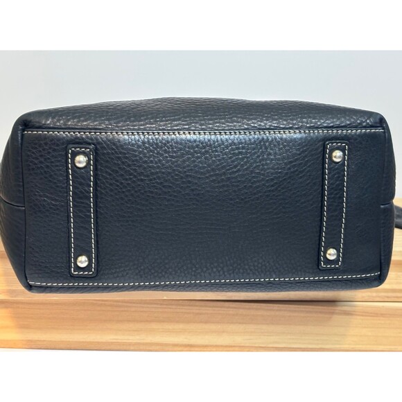 Dooney & Bourke Portofino Pebble Leather Black Hobo Large Shoulder Bag Sac. - Picture 3 of 11